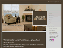 Tablet Screenshot of longpondshores.com